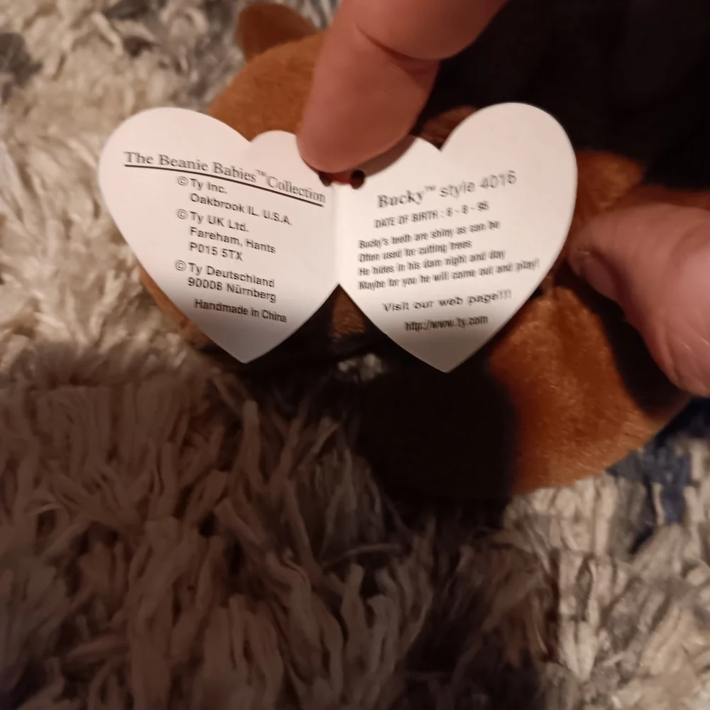 Ty Brown Beaver Beanie Baby